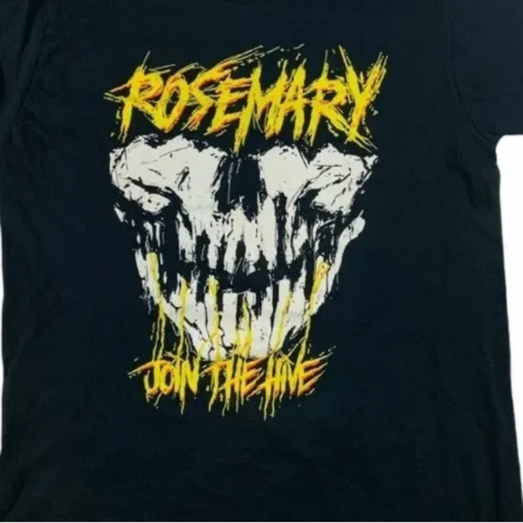 ROSEMARY JOIN THE HIVE Pro Wrestling T-Shirt NWA Black Graphic Tee Men XL 2X - Picture 5 of 5